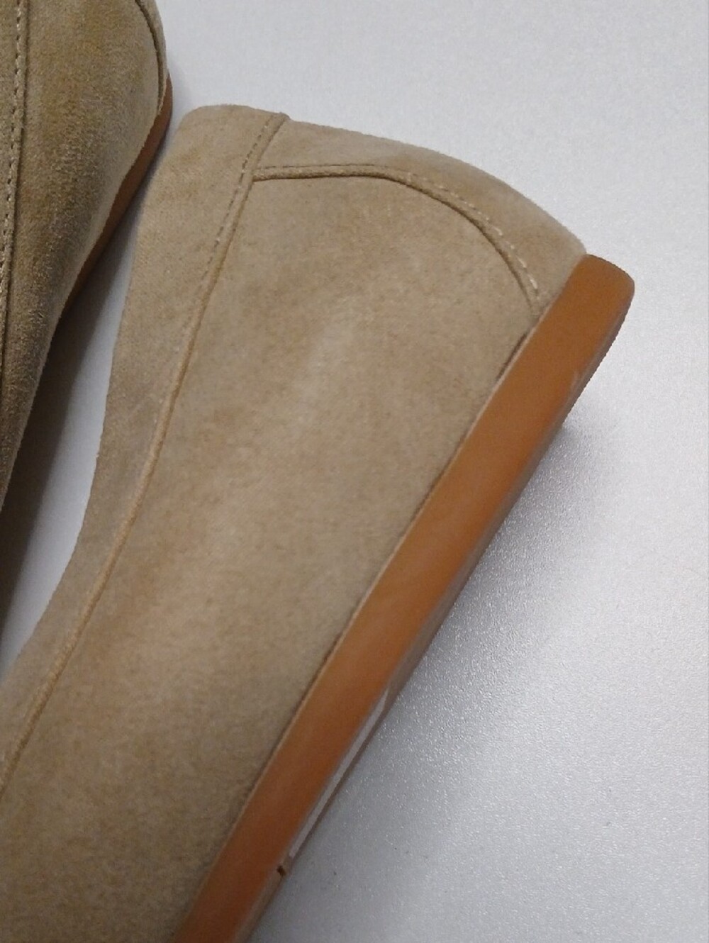 J. Crew Women's Beige Suede Driving Loafers - Picture 4 of 5